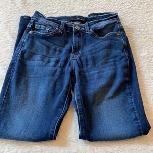 Kancan Jeans Womens 27 Blue midrise skinny Modern Casual Stretch Puckering